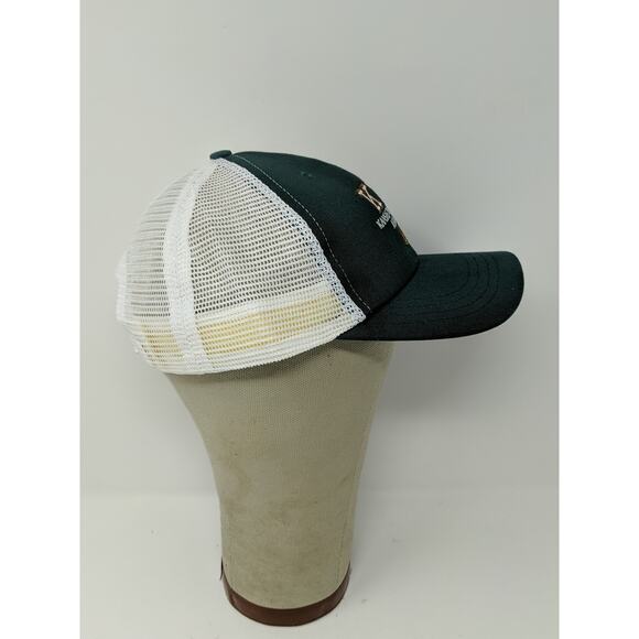 Mens KTA Kansas Trapshooters Association Hat Meshback Snapback Green & White - Picture 4 of 11